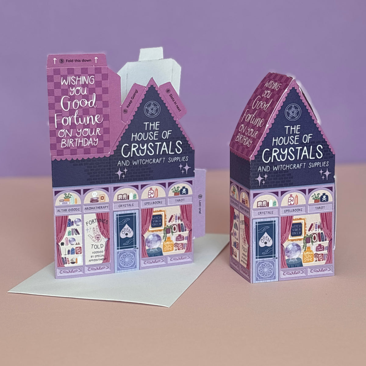 The House Of Crystals 3D Slot Together Birthday Card By Penny Black