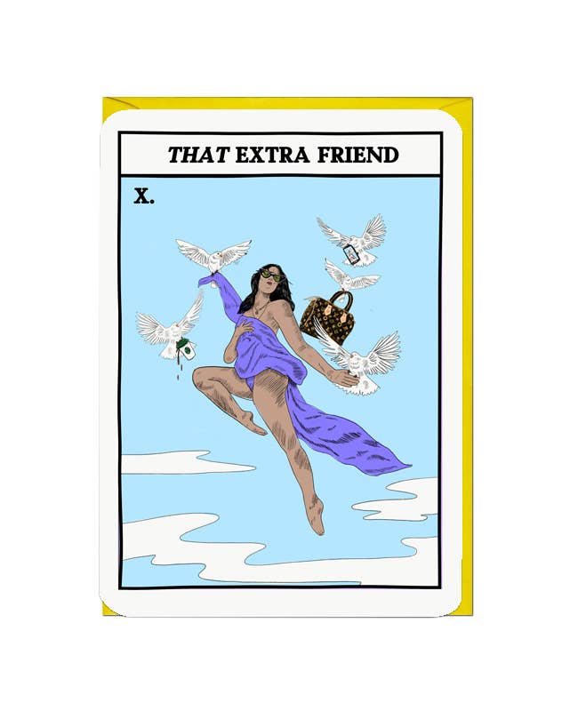 THAT EXTRA FRIEND Tarot Funny Card by penny black