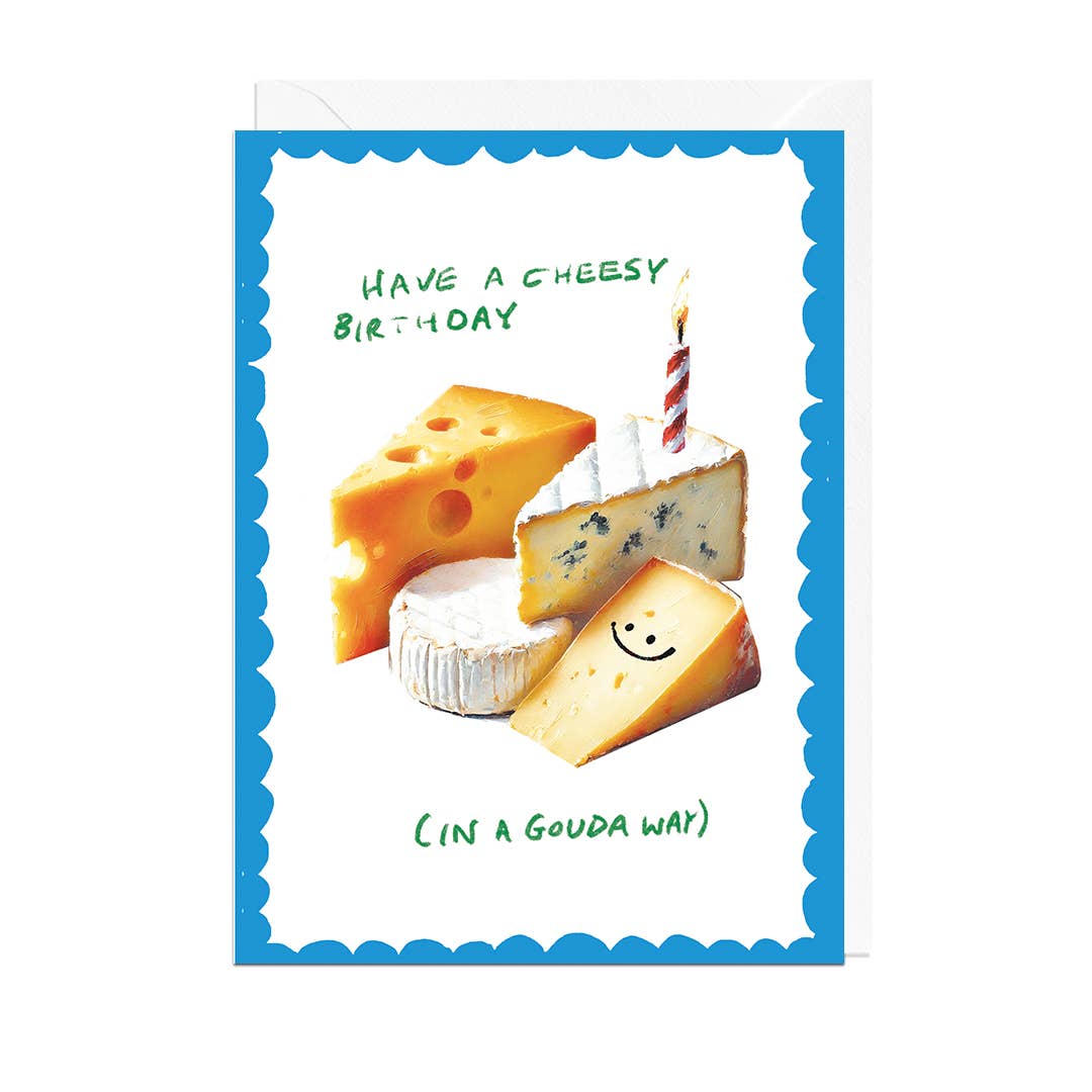 Cheesy Birthday Funny Card by penny black