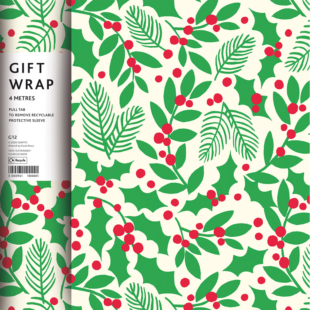 Christabelle Christmas Gift Wrapping Paper 4m By Penny Black