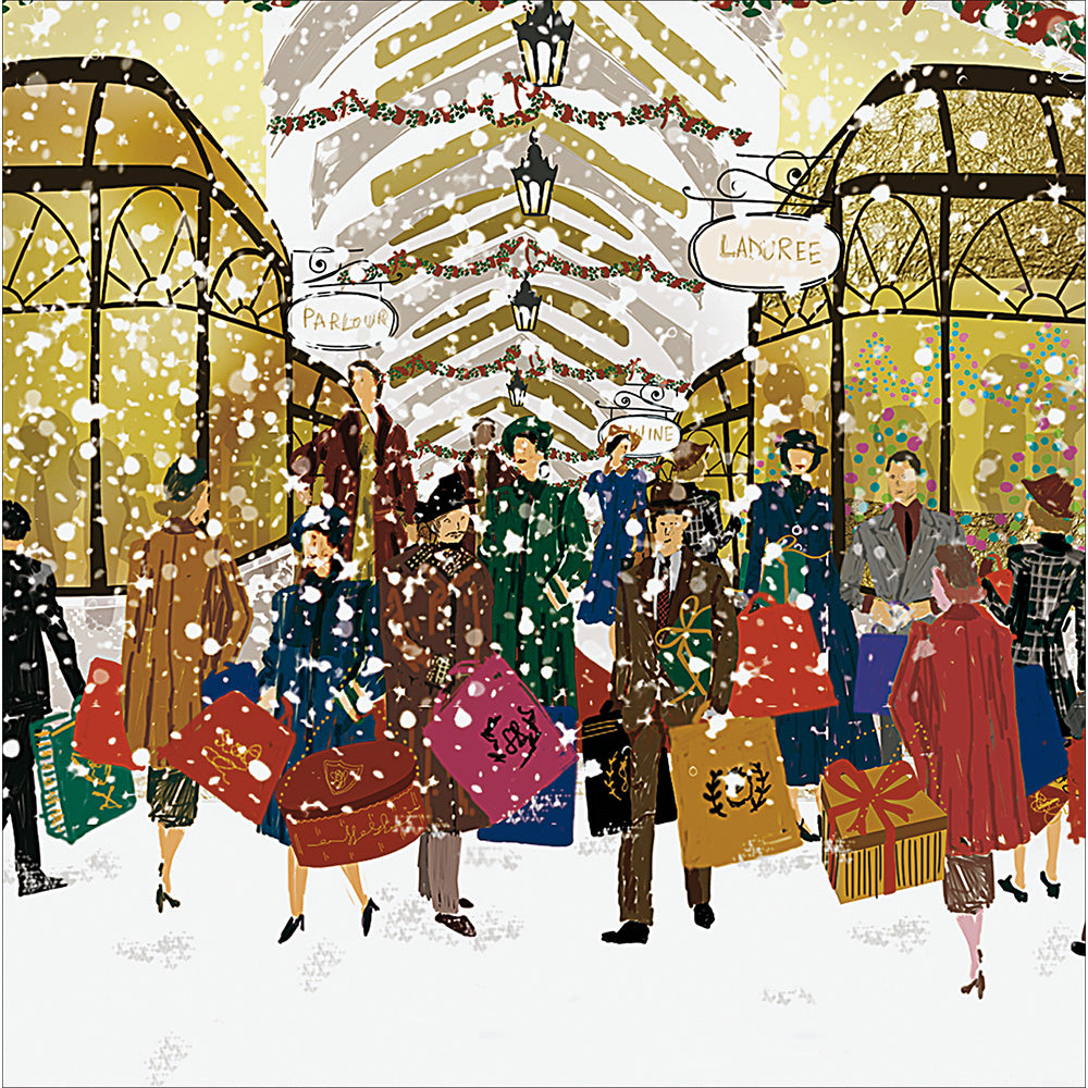 In The Snowy City Box Of 10 Christmas Cards By Penny Black