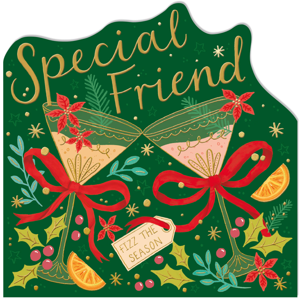 Fizz The Season Special Friend Christmas Card By Penny Black