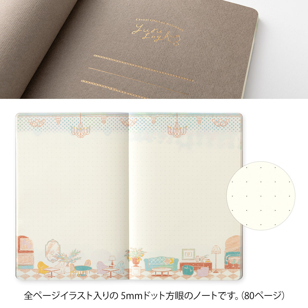 Midori Yuru Log B6 Notebook - Travel & Hotel By Penny Black