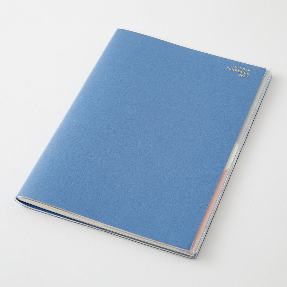 Midori Double Schedule Blue B6 2027 Diary | Penny Black | Stylish Stationery Bringing Every Day Joy!