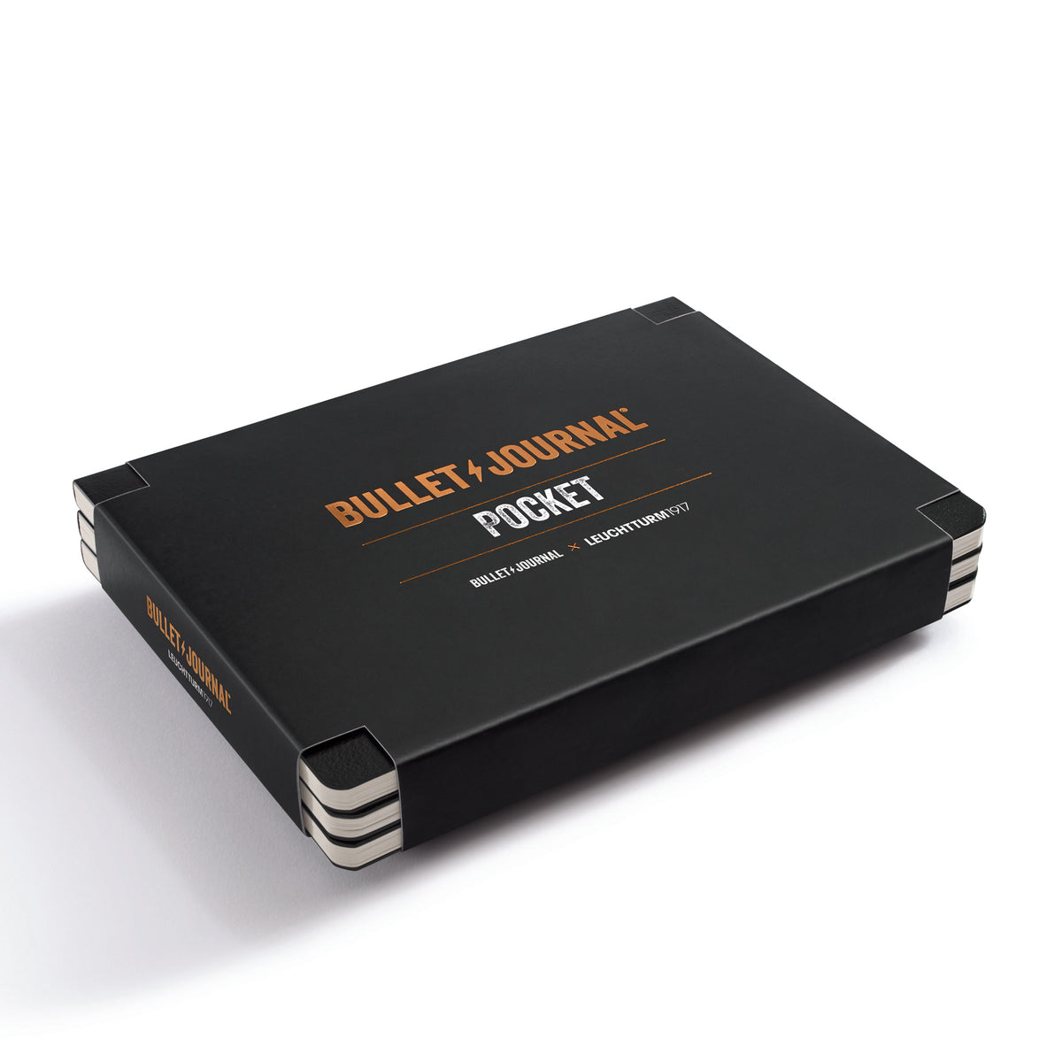 LEUCHTTURM1917 Bullet Journal Pocket 3pk - black by penny black