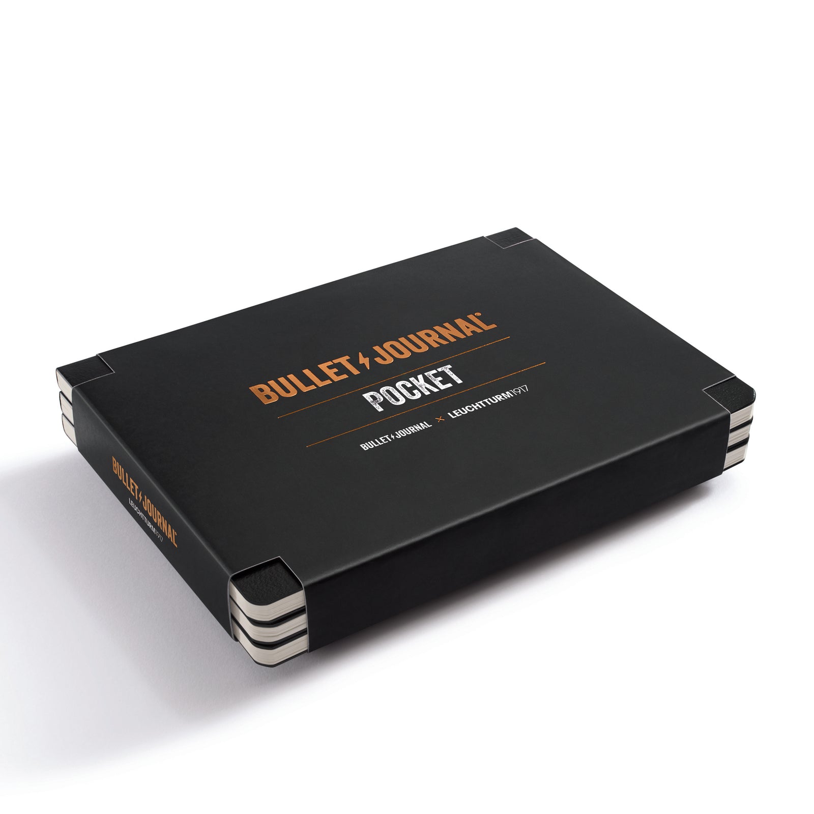 LEUCHTTURM1917 Bullet Journal Pocket 3pk - black by penny black