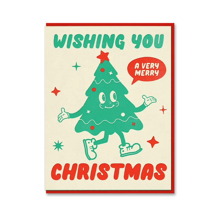 The Toonies Tree Letterpress Christmas Card By Penny Black