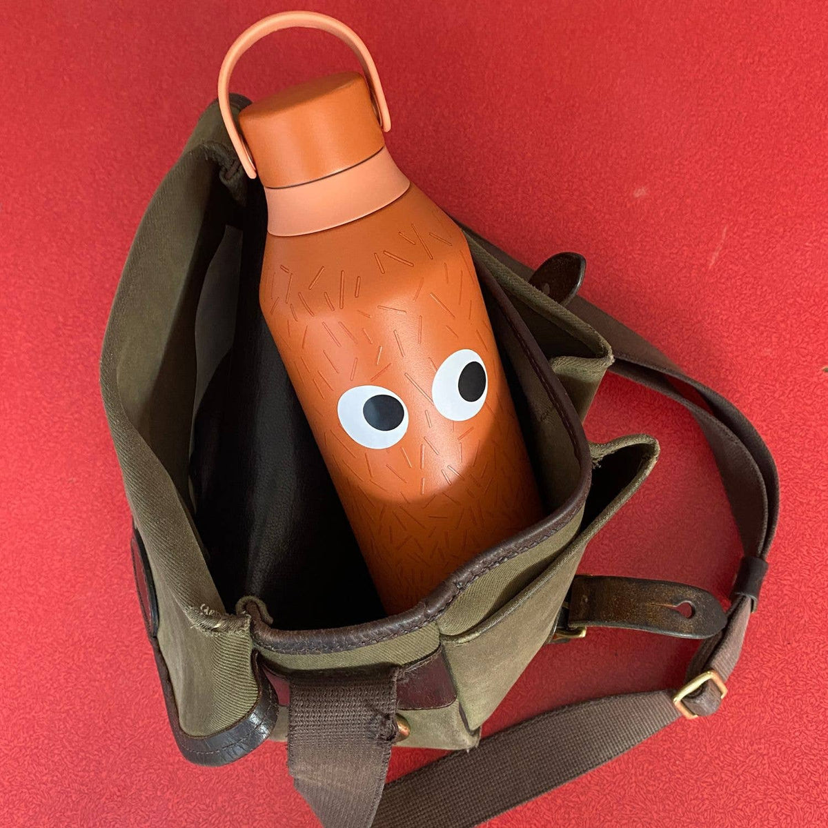 Googly Eyes Waterproof Stickers 5 Sheet Pack shown on a water bottle by penny black