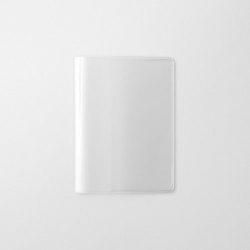 Midori MD Notebook Cover A7 Clear A by penny black shown out of packaging