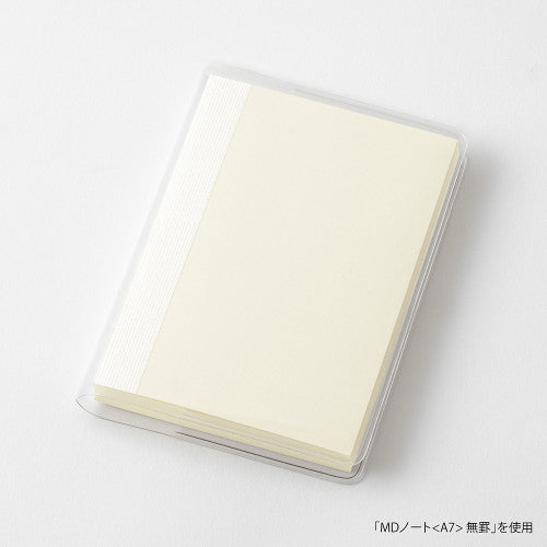 Midori MD Notebook Cover A7 Clear A by penny black showing in use