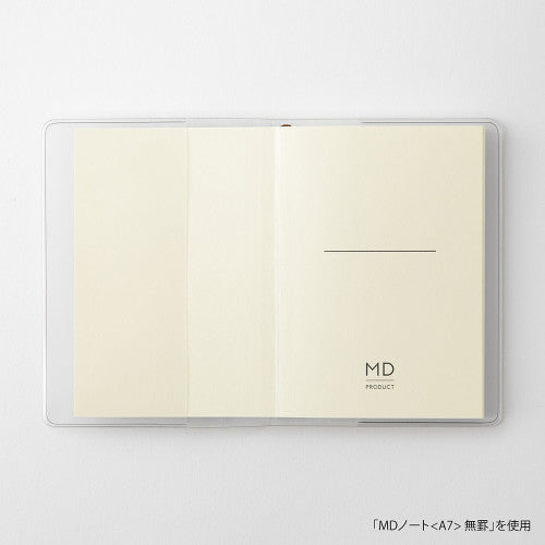 Midori MD Notebook Cover A7 Clear A by penny black showing notebook