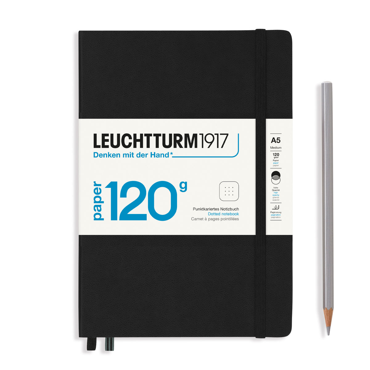 LEUCHTTURM1917 EDITION 120 A5 Hardcover Notebook | Penny Black | Joyful Stationery Every Day