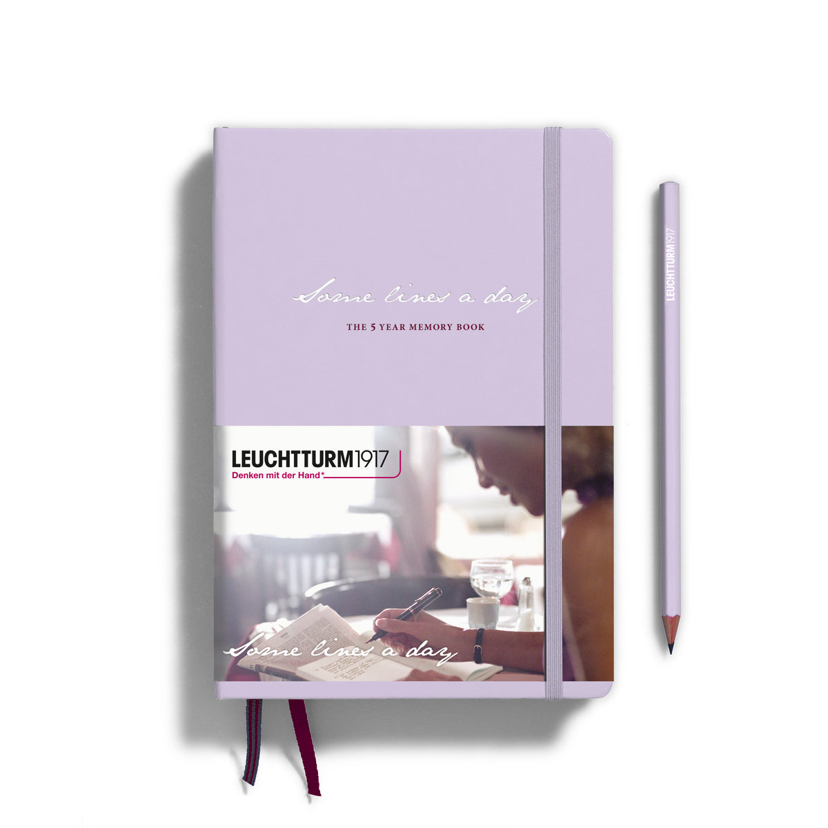 Leuchtturm1917 Some Lines A Day 5 Year Book in lilac - Penny Black