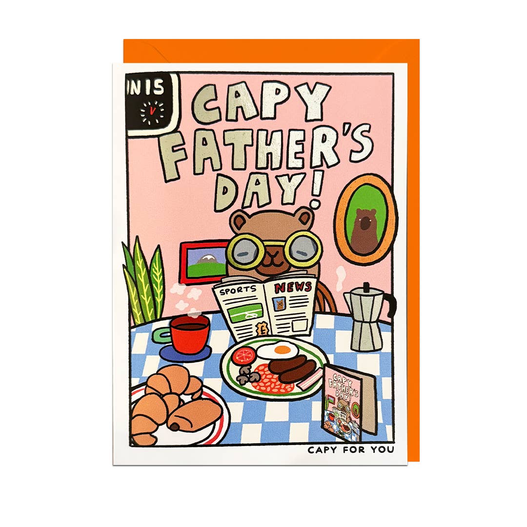 Capy Father's Day Cute Capybara Card