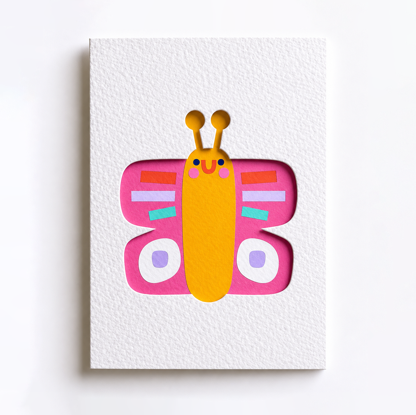 Cute Butterfly Cut Out Card by penny black