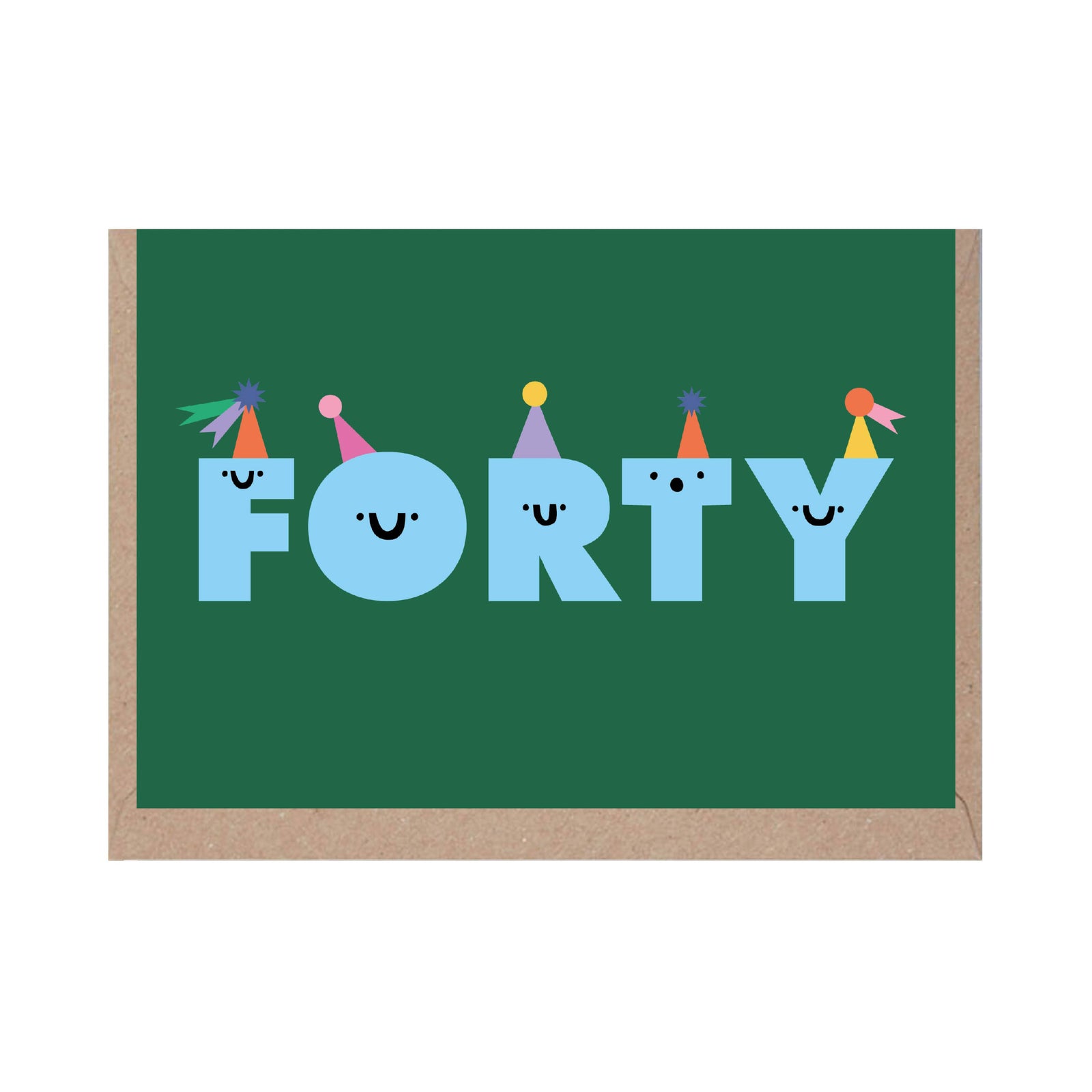 FORTY Party Fortieth Birthday Card by penny black