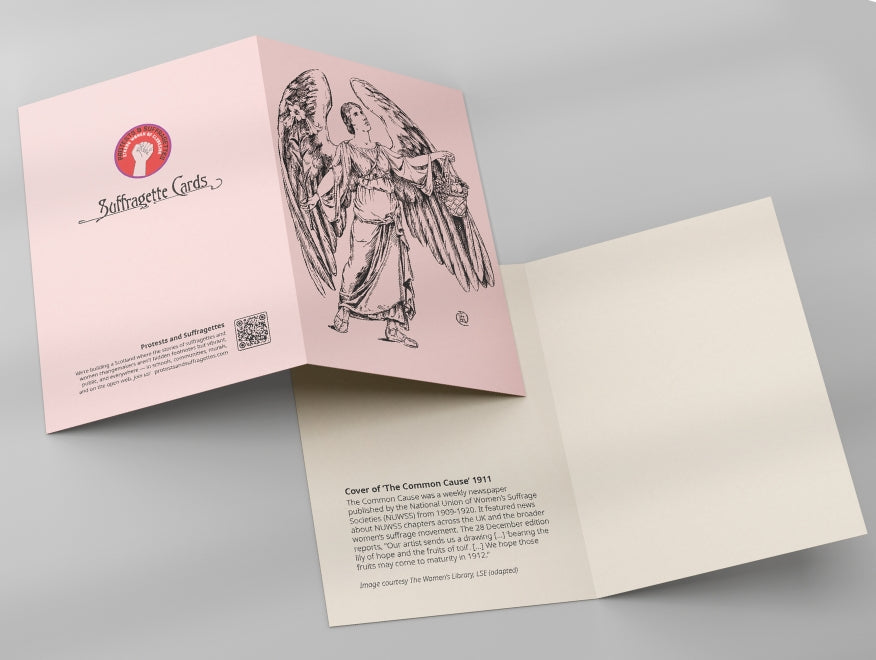 Common Cause Angel Protests & Suffragettes Card By Penny Black