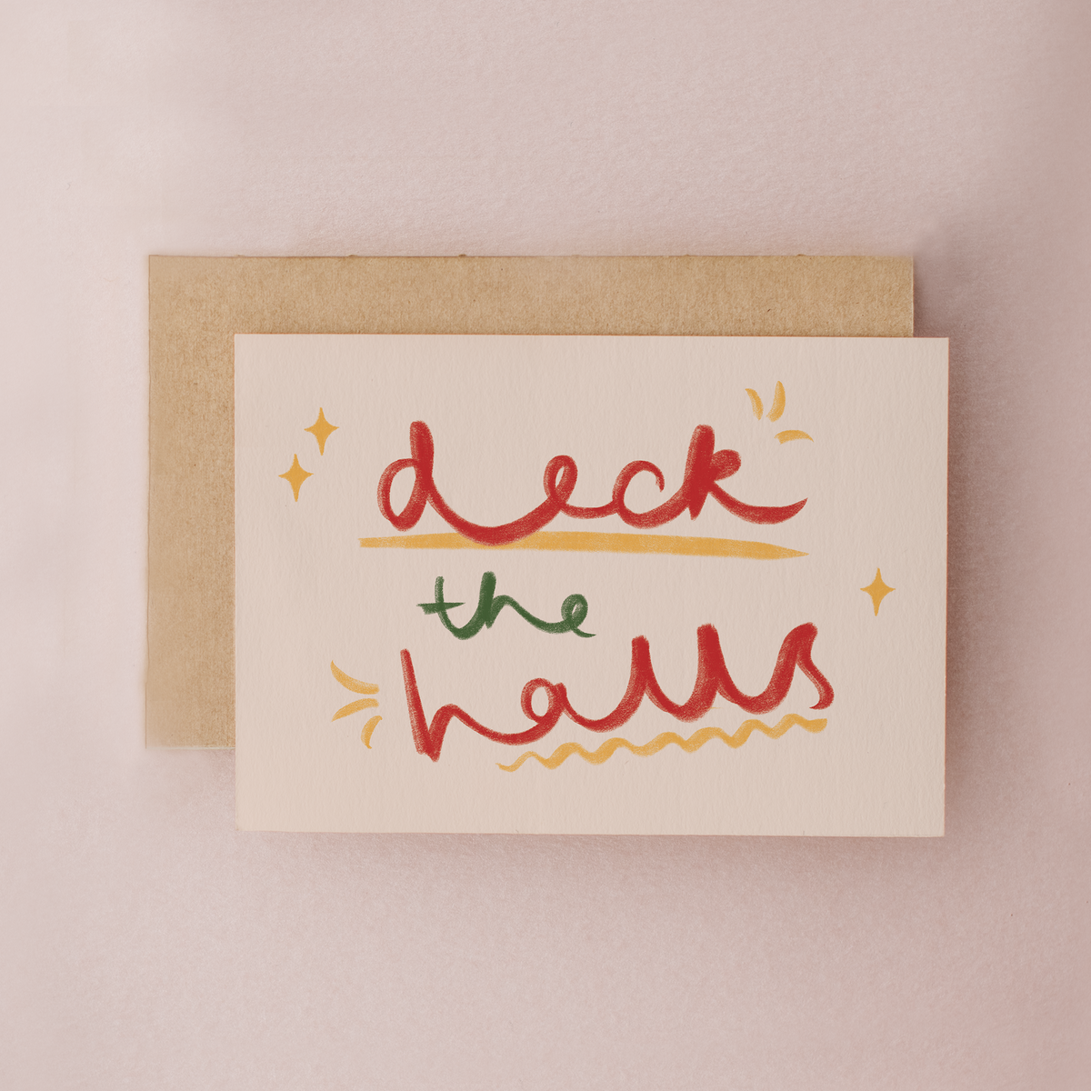 Deck the Halls Felt Tips Mini Christmas Card by lib's cards at penny black