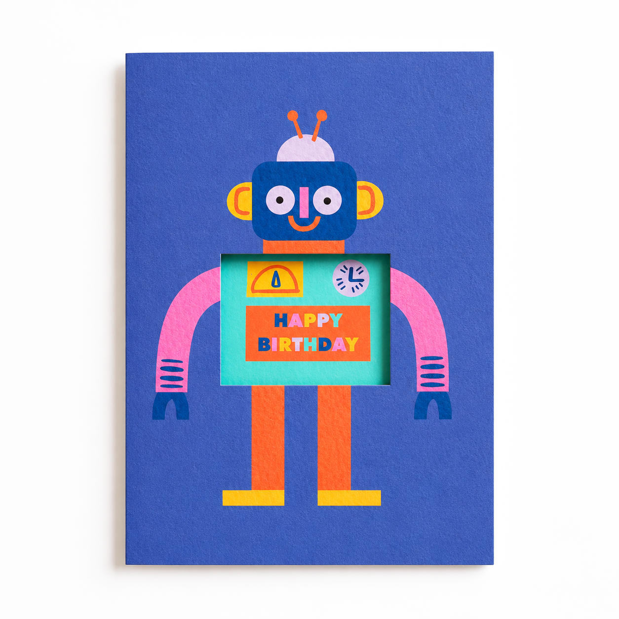 Cute Robot Cut Out Card by penny black