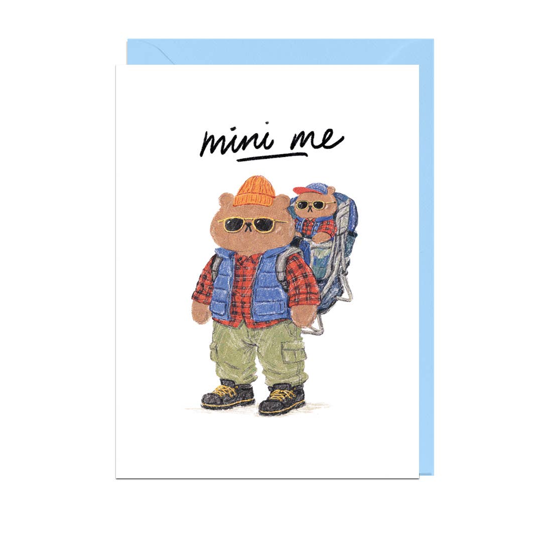 Mini Me Outdoors Hike Bears Father's Day Card