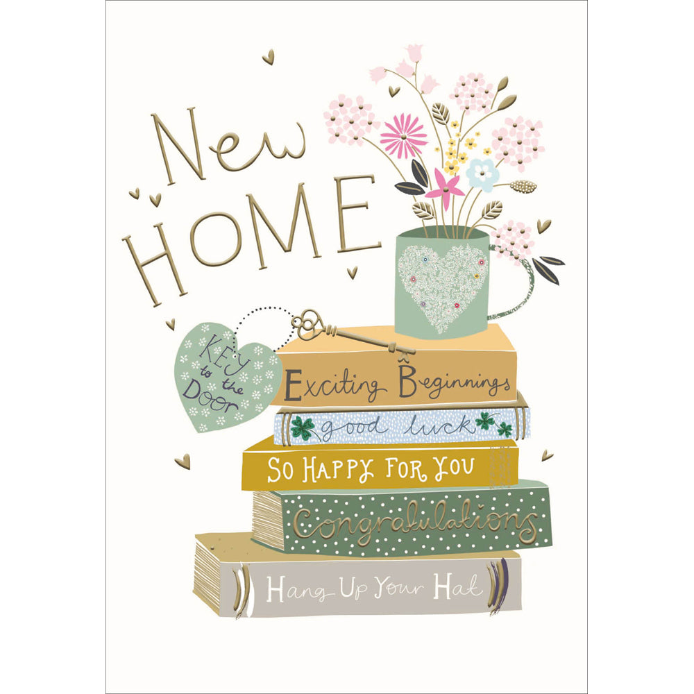 Book Unpacking New Home Card from Penny Black
