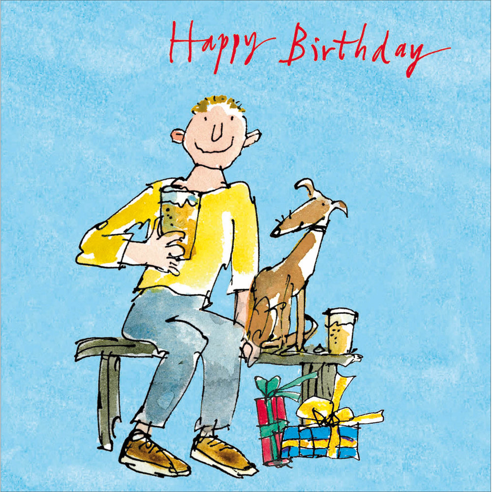 Out For A Pint Quentin Blake Birthday Card from Penny Black