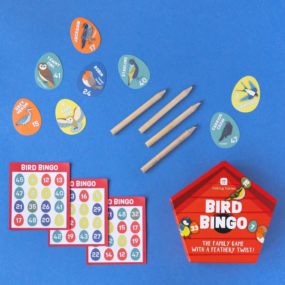 Bird Bingo Family Game - image showing inside contents