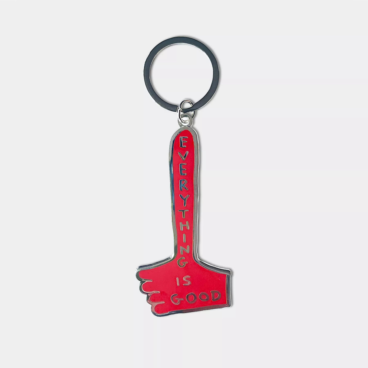 Everything is Good David Shrigley Enamel Keyring