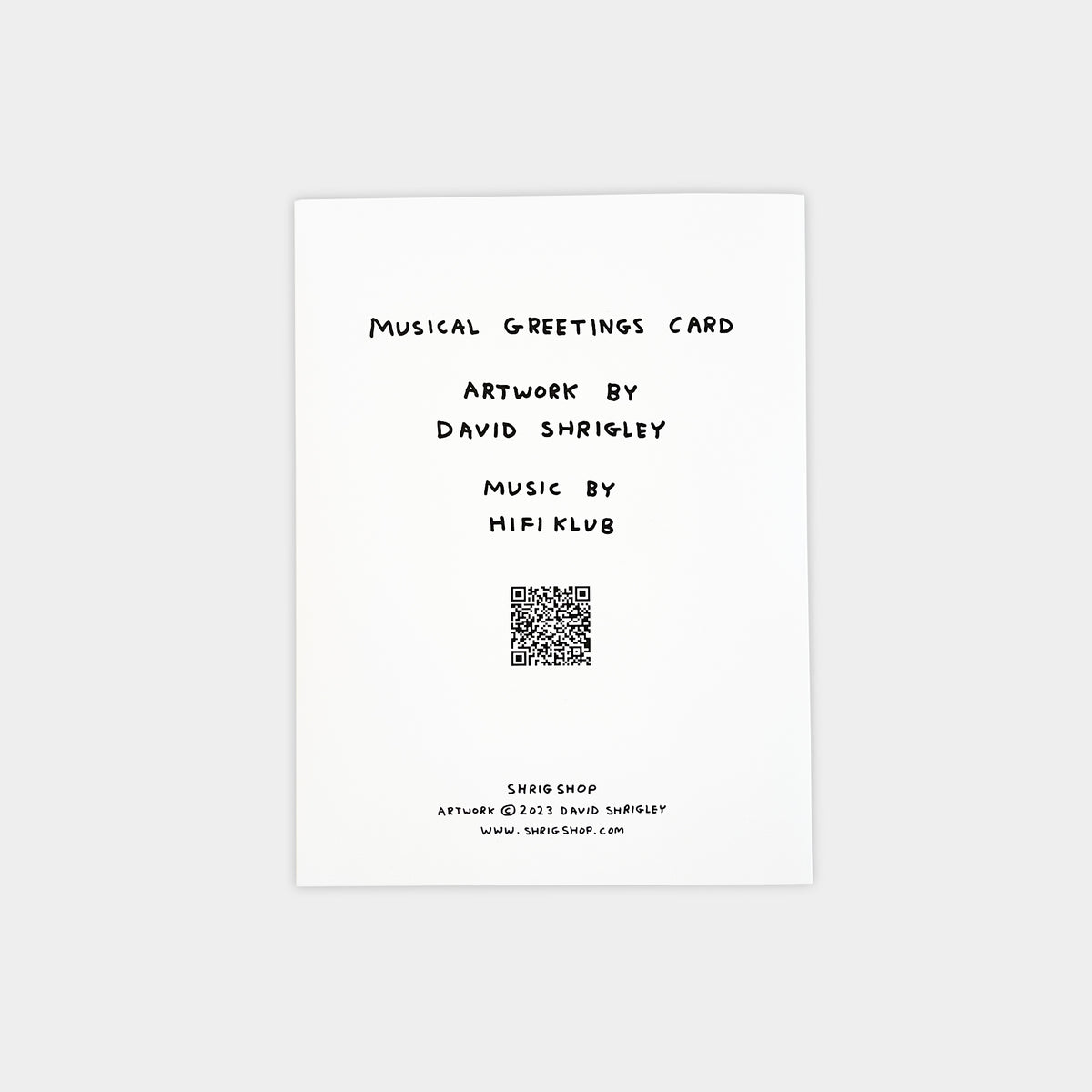 David Shrigley Piss Musical Card By Penny Black