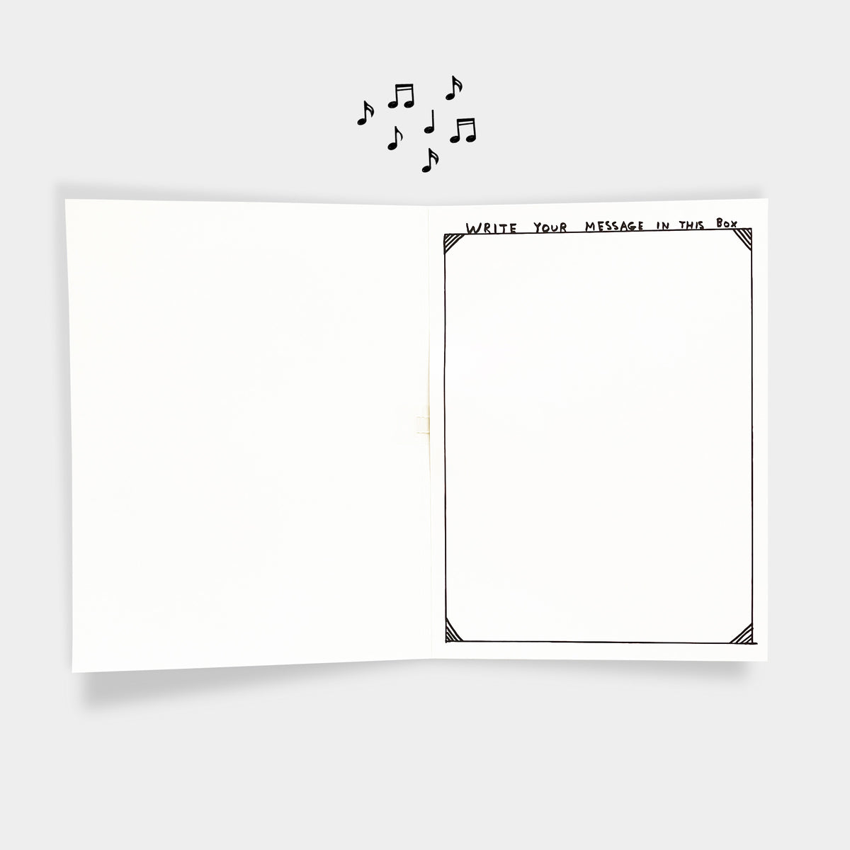 David Shrigley Nothing Musical Card By Penny Black