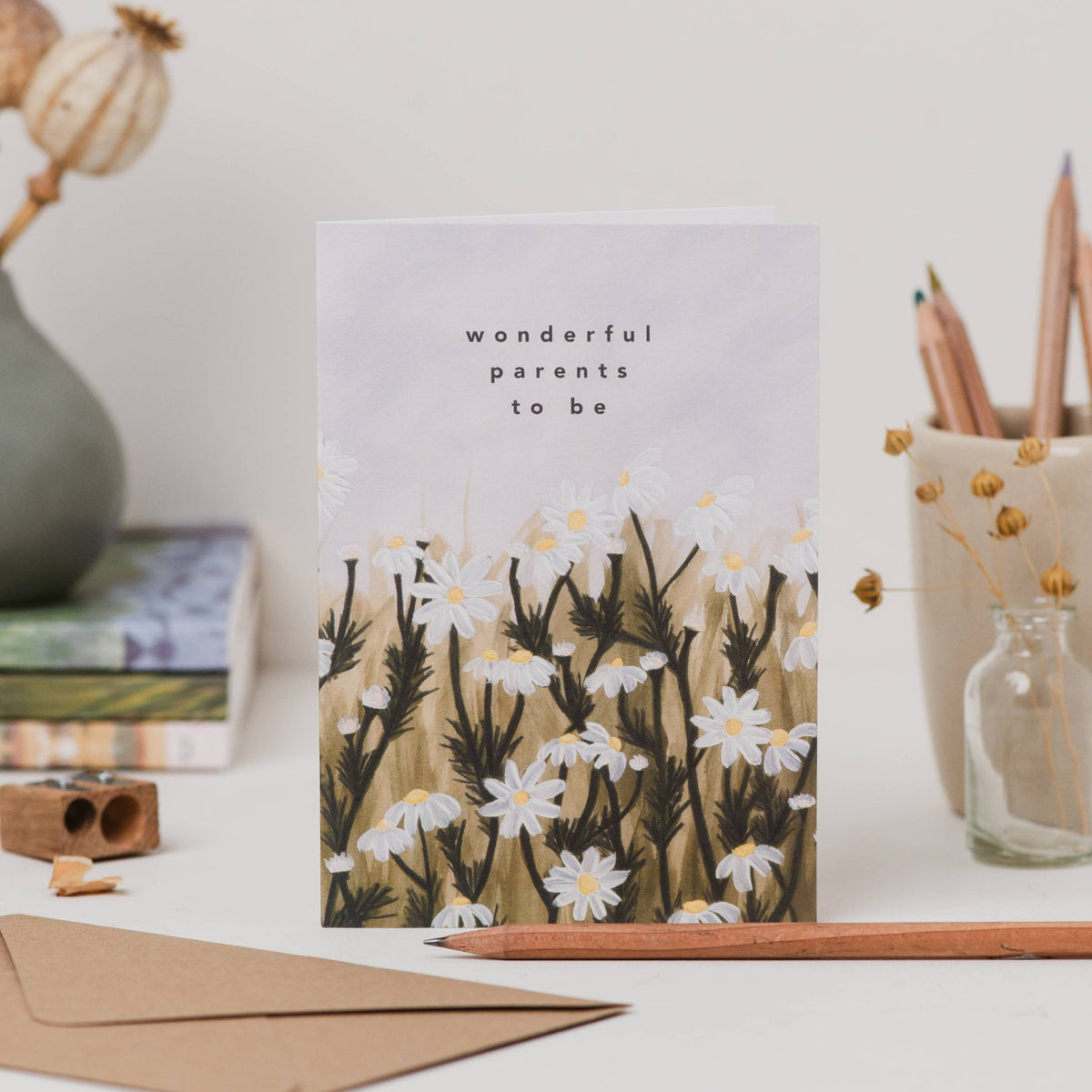 Wonderful Parents To Be Daisies Baby Shower Card by joy jen studio at penny black