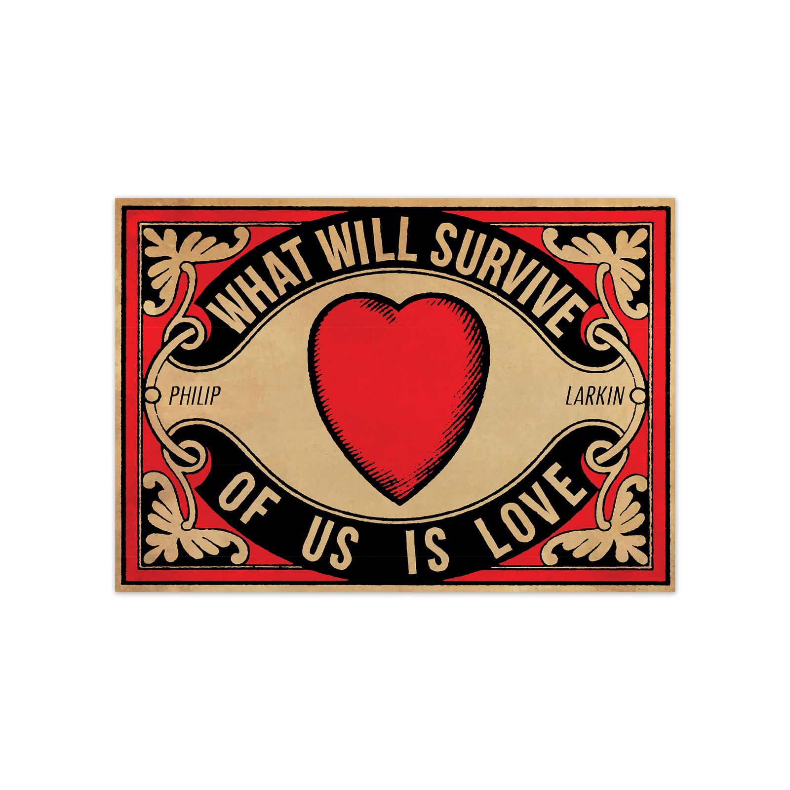 Arundel Tomb What Will Survive of Us Postcard by penny black