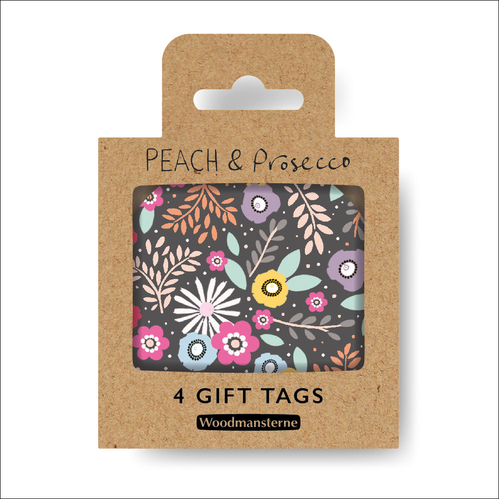 Peach & Prosecco Gift Tag 4 Pack By Penny Black