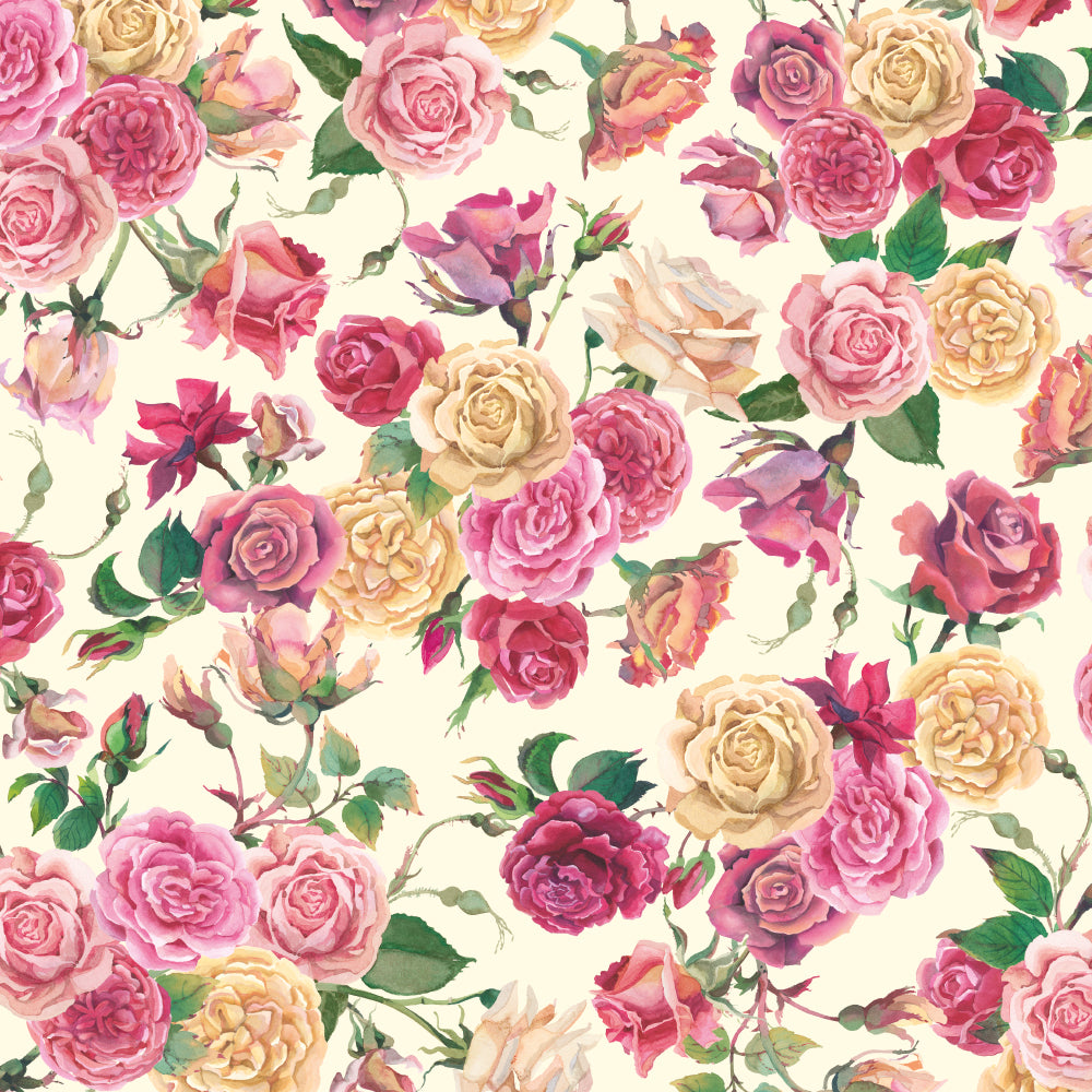 Emma Bridgewater Pink Roses 3m Roll Of Gift Wrapping Paper By Penny Black