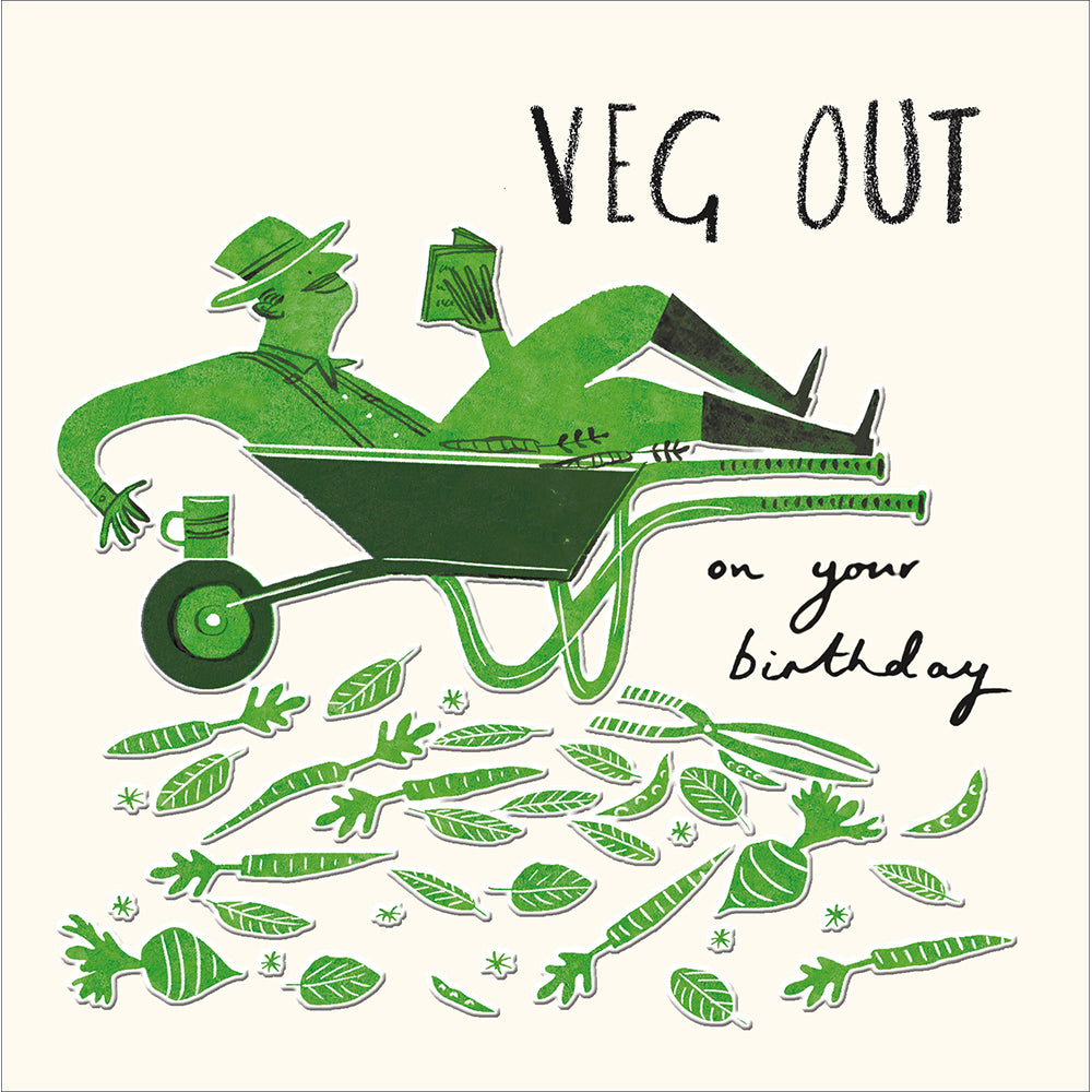 Veg Out On Your Birthday Gardener Card from Penny Black