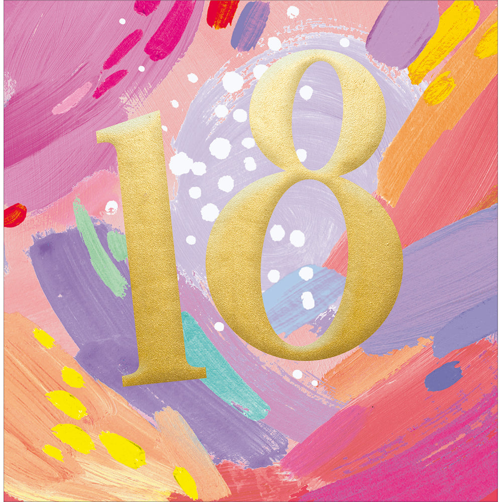 Pastel Swatches 18th Birthday Card from Penny Black