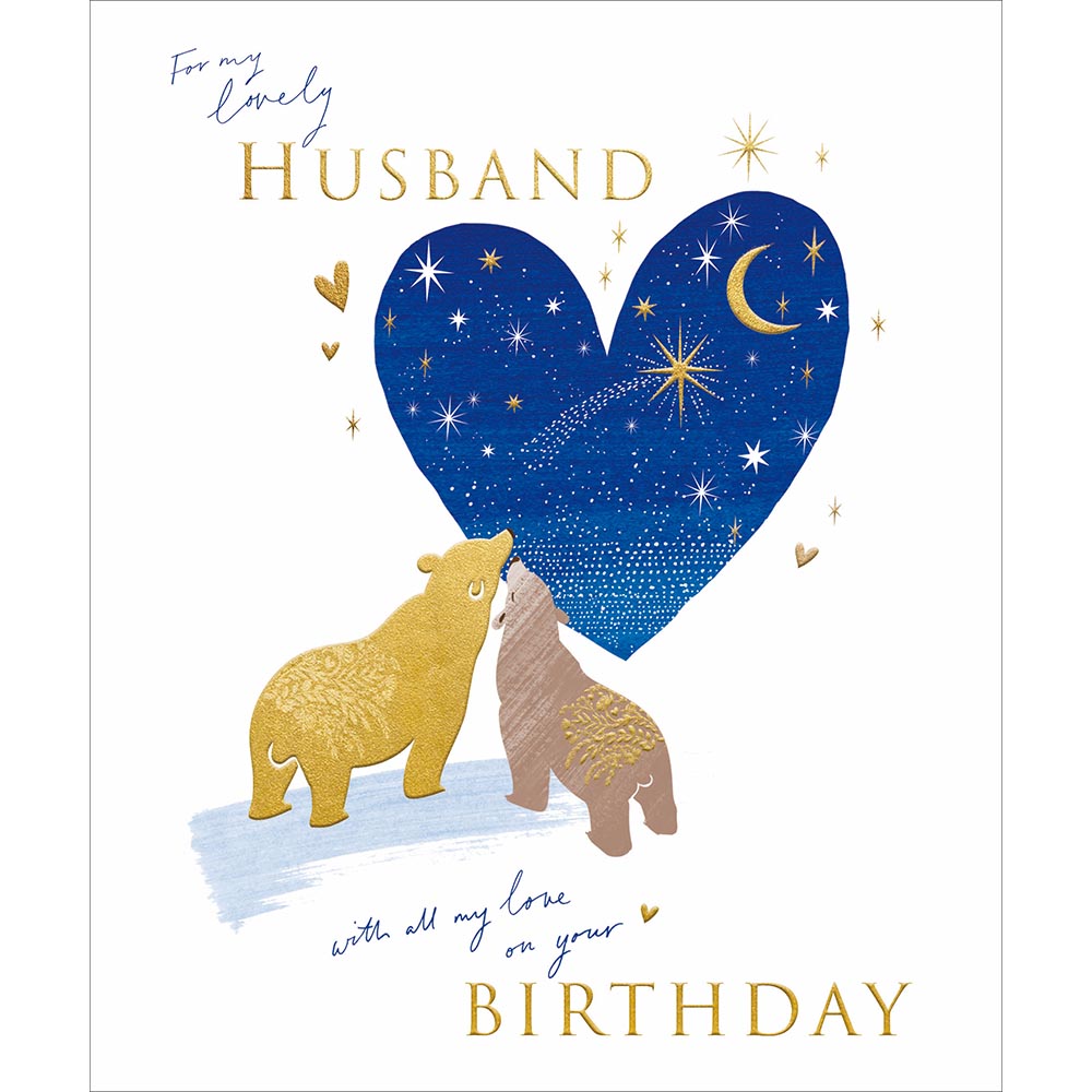 Bears In Love Husband Birthday Card from Penny Black