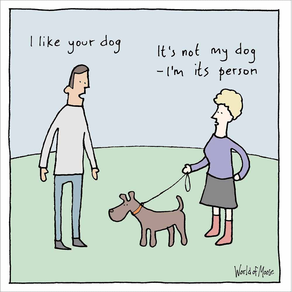 A Dog's World Funny Card By Penny Black