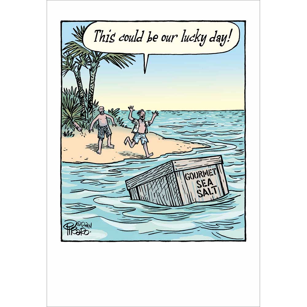 Lucky Day Sea Salt Funny Card from Penny Black