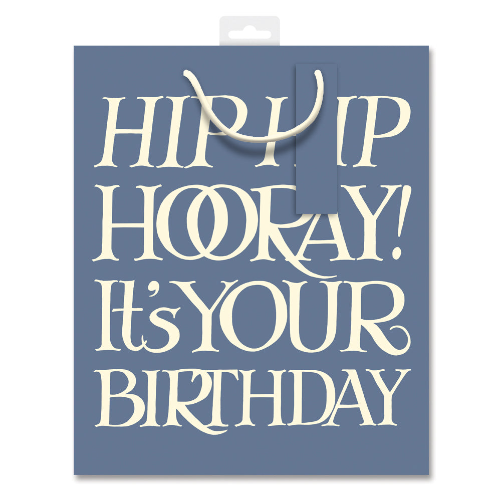 Emma Bridgewater Toast Hip Hip Hooray It's Your Birthday Large Gift Bag | Penny Black