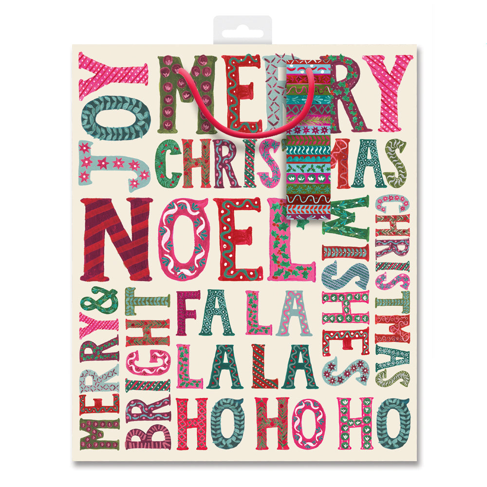 Plum Pudding Large Christmas Gift Bag by penny black