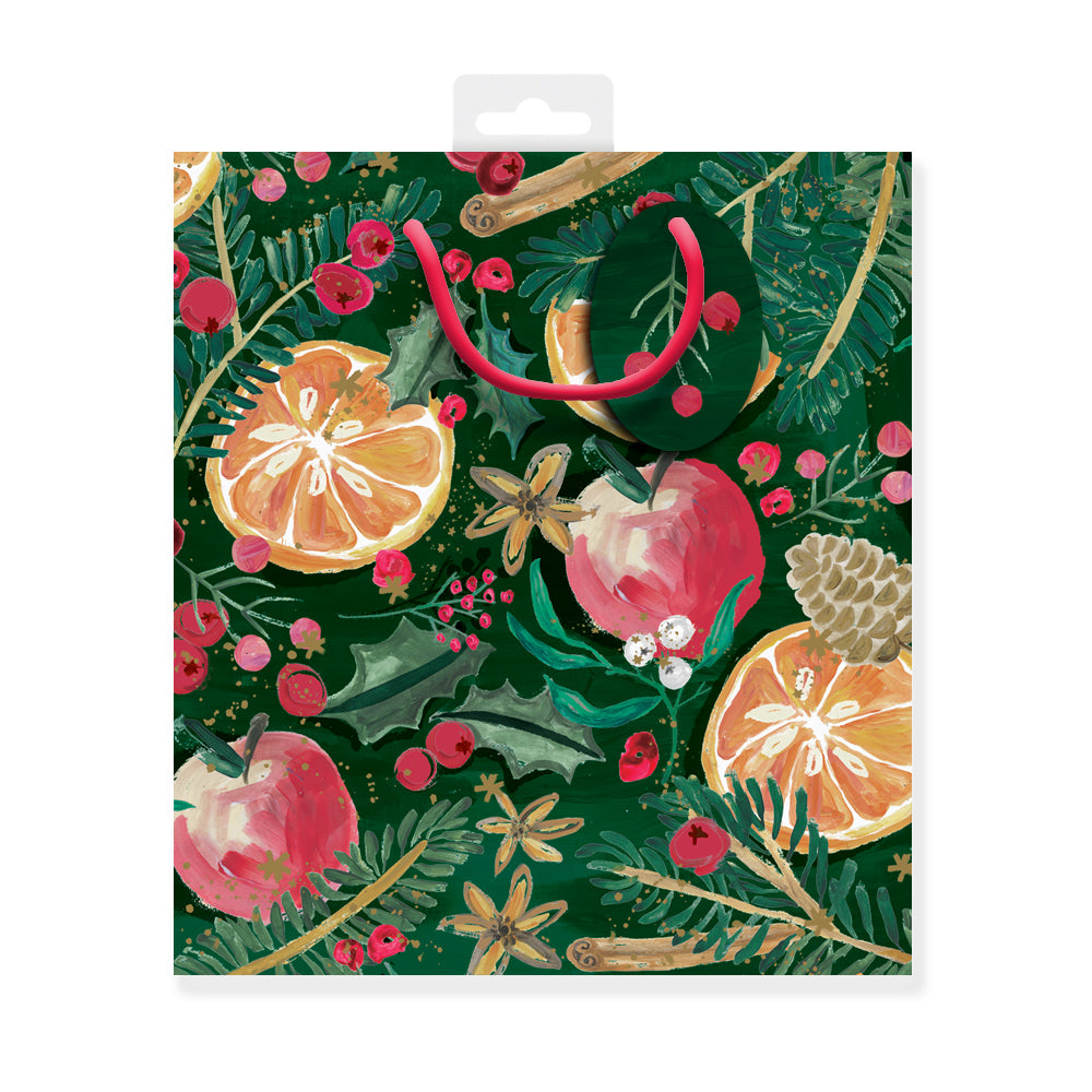 Star Anise Medium Christmas Gift Bag by penny black