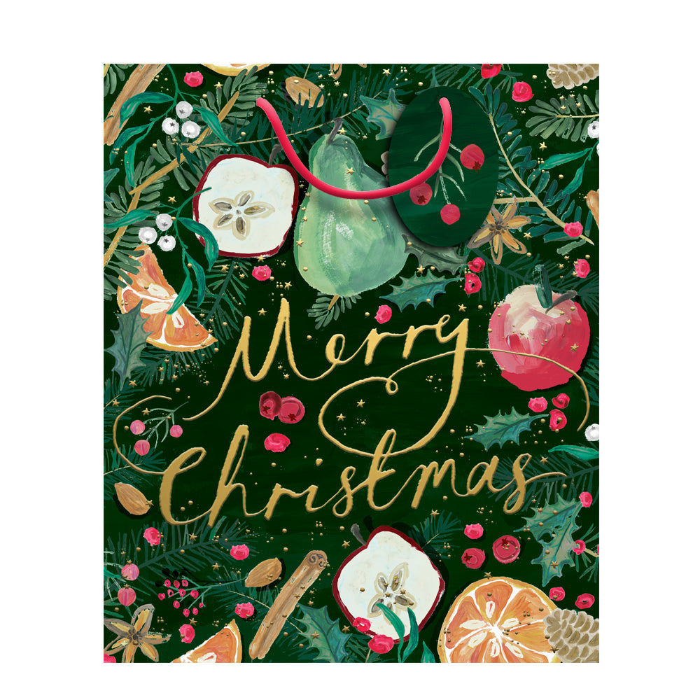 Star Anise Large Christmas Gift Bag by penny black