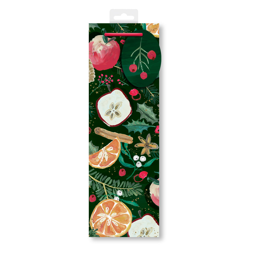 Star Anise Bottle Christmas Gift Bag by penny black