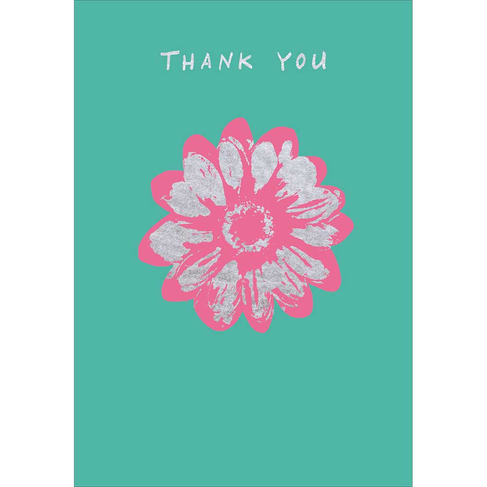 Pink Floral Thank You Card from Penny Black