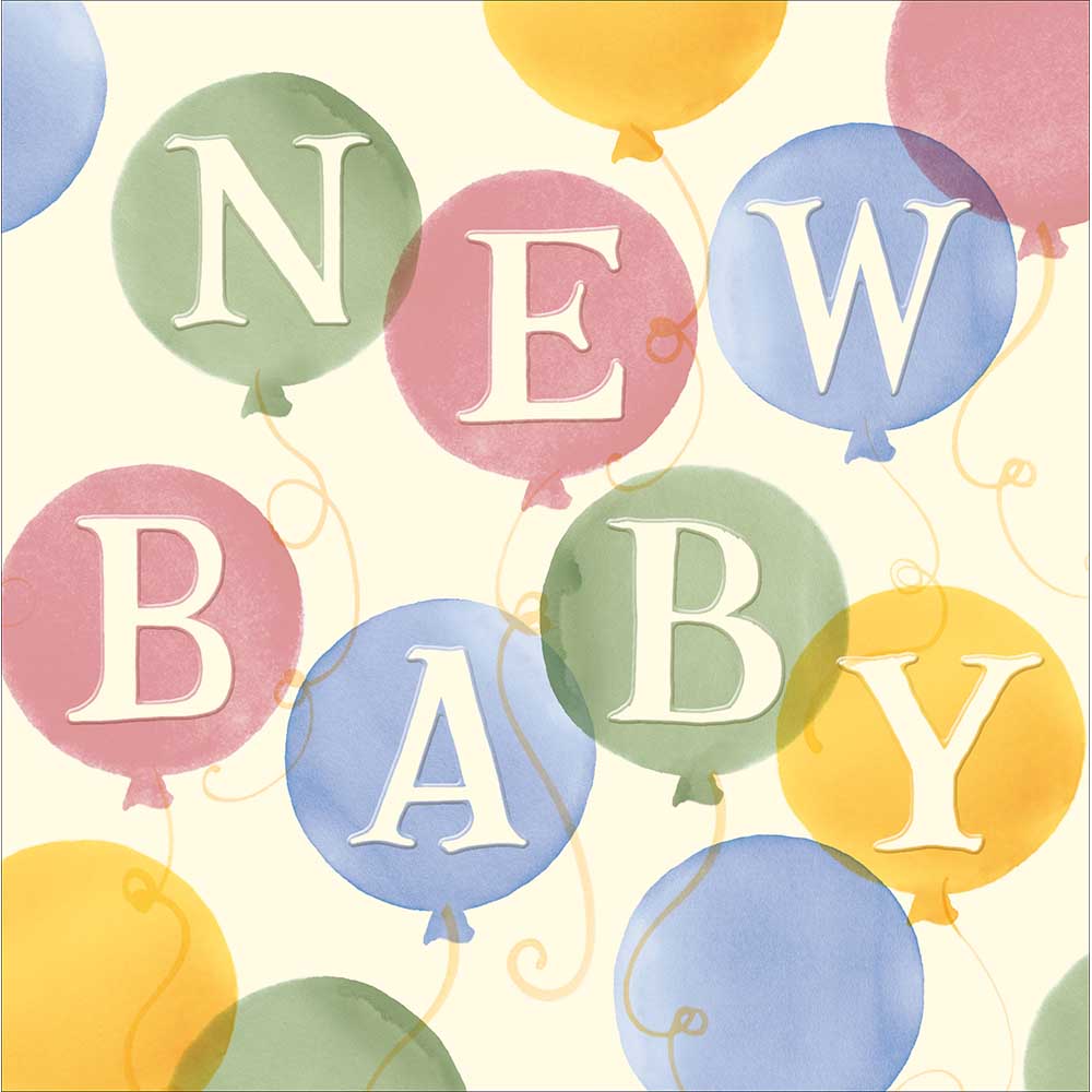 Balloons Emma Bridgewater New Baby Card from Penny Black