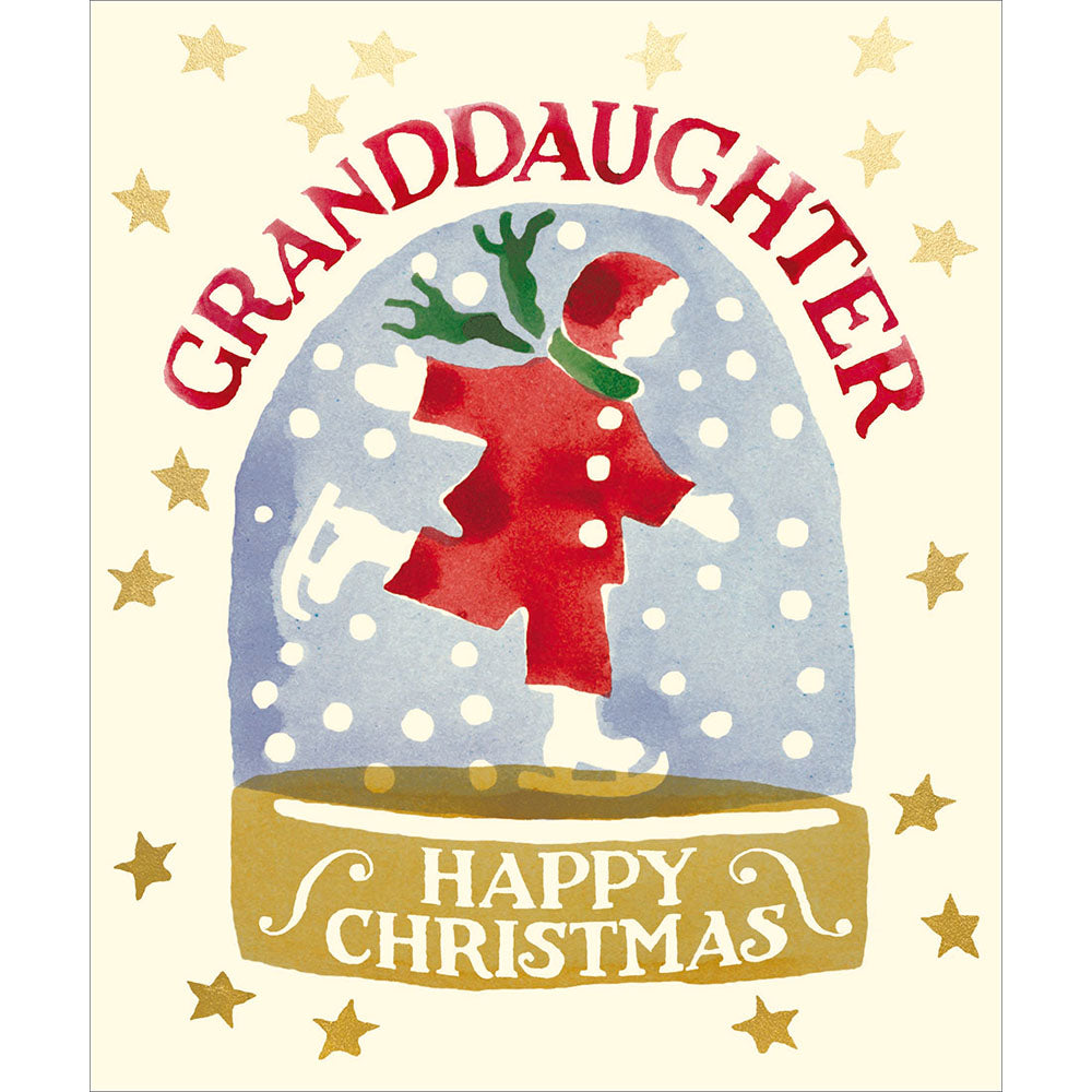 Emma Bridgewater Skating Into Christmas Granddaughter Card By Penny Black