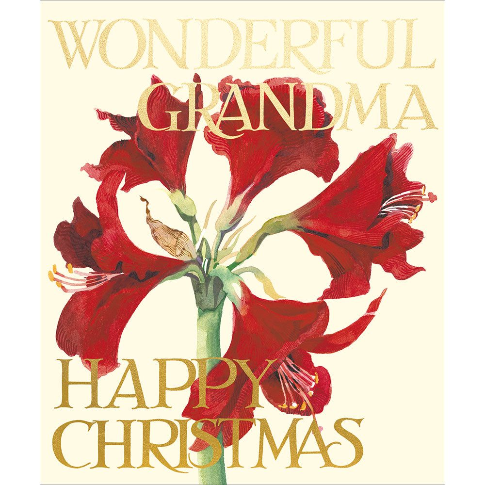 Emma Bridgewater Abundance Of Joy Wonderful Grandma Christmas Card By Penny Black