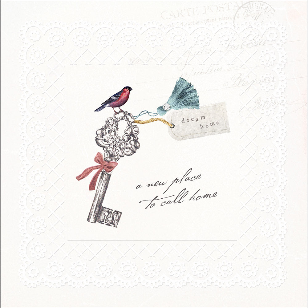 Silver Key Dream Home New House Card By Penny Black