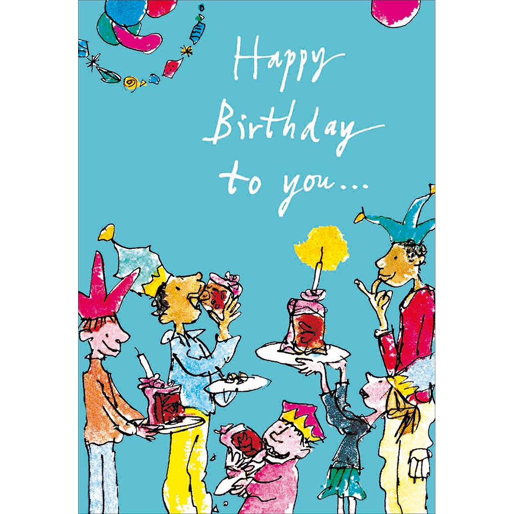 Quentin Blake So Much Cake Birthday Card from Penny Black